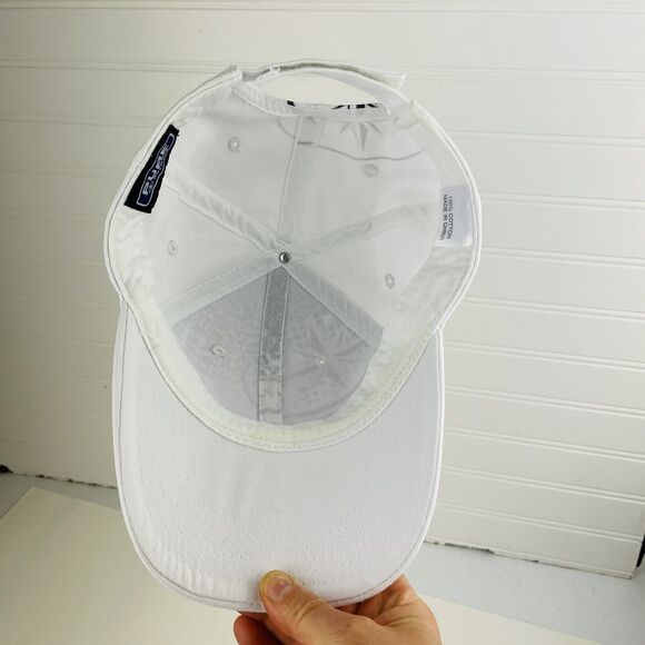 Pure Polaris Racing Compass Grunge White Hat Adjustable Strapback Y2K Streetwear - Picture 7 of 9